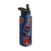 Carolina Panthers Quencher Bottle 34oz Stainless Steel Dreamweave - Logo Brands