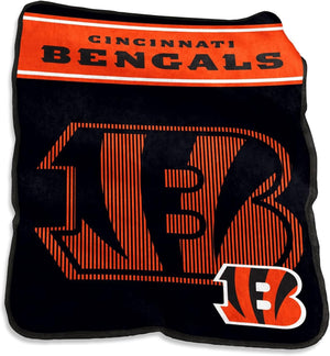 Cincinnati Bengals Blanket 60x80 Raschel Throw - Logo Brands