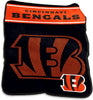 Cincinnati Bengals Blanket 60x80 Raschel Throw - Logo Brands