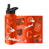 Cleveland Browns Quencher Bottle 34oz Stainless Steel Dreamweave - Logo Brands