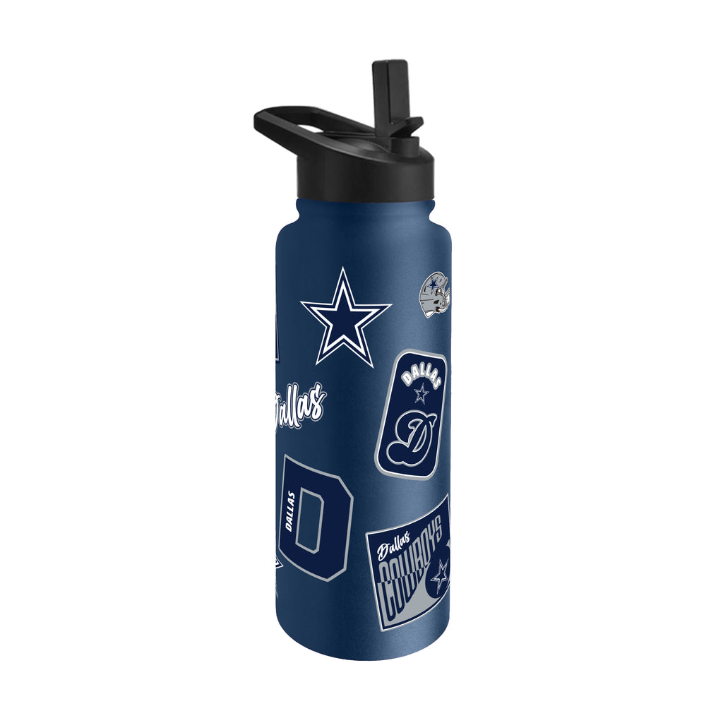 Dallas Cowboys Quencher Bottle 34oz Stainless Steel Dreamweave - Logo Brands