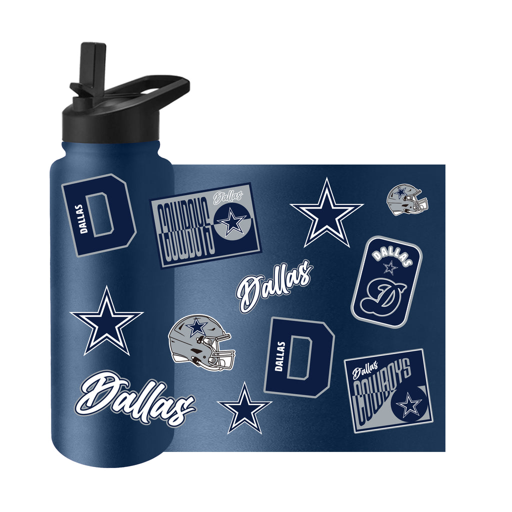 Dallas Cowboys Quencher Bottle 34oz Stainless Steel Dreamweave - Logo Brands