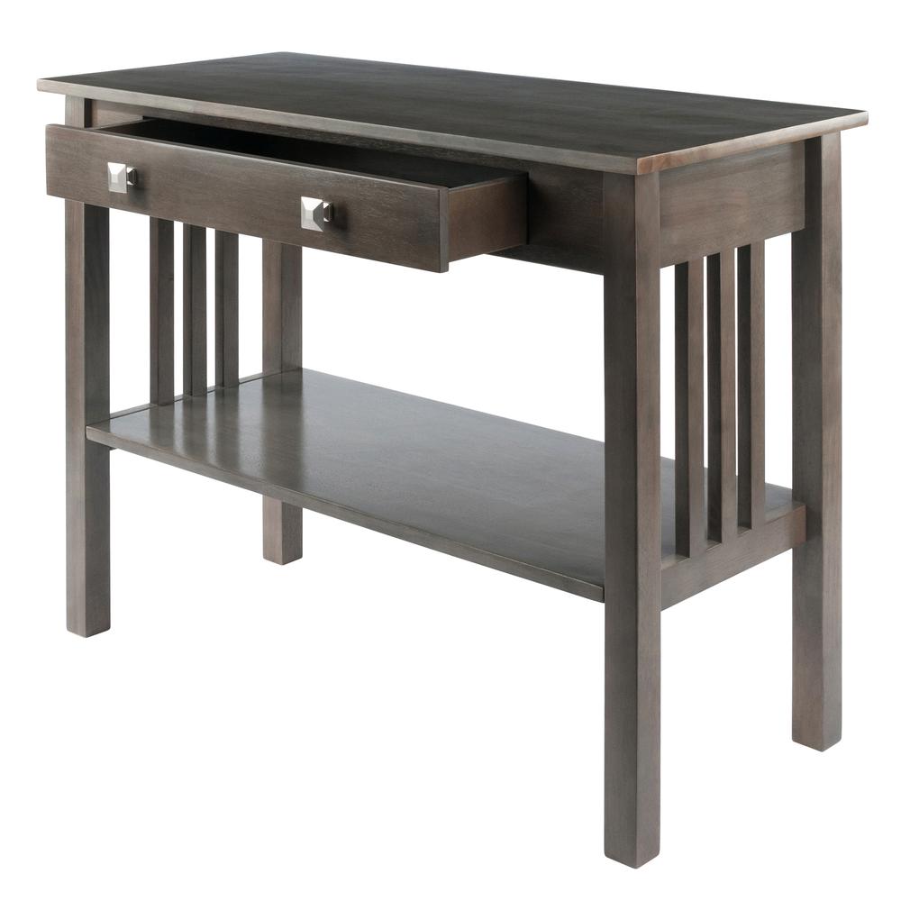 Stafford Console Hall Table, Oyster Gray - Winsome Wood