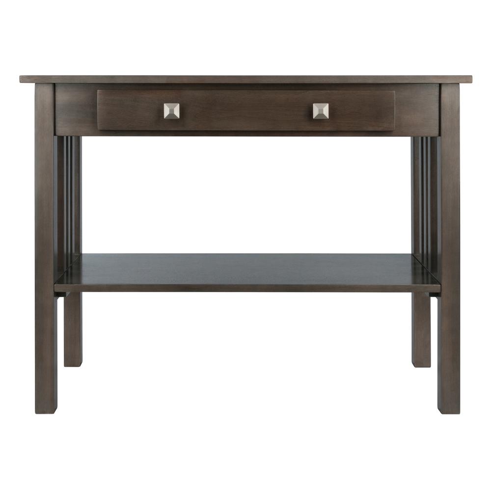 Stafford Console Hall Table, Oyster Gray - Winsome Wood