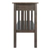 Stafford Console Hall Table, Oyster Gray - Winsome Wood