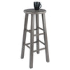 Ivy Bar Stool, 29'', Rustic Gray Finish - Winsome Wood
