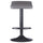 Tarah Adjustable Swivel Stools, 2-Pc Set, Black & Slate Gray - Winsome Wood