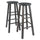 Element Bar Stools, 2-Pc Set, Oyster Gray - Winsome Wood