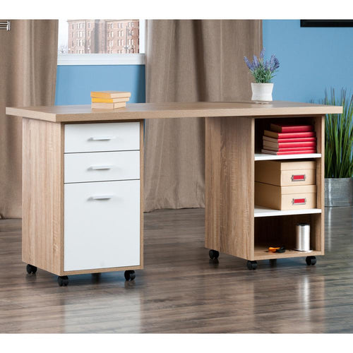 Kenner 3pc Set Modular Desk - Winsome Wood
