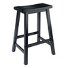 Satori 24'' Saddle Seat Bar Stool Black - Winsome Wood