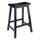 Satori 24'' Saddle Seat Bar Stool Black - Winsome Wood