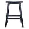 Satori 24'' Saddle Seat Bar Stool Black - Winsome Wood