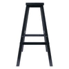 Satori 29'' Saddle Seat Bar Stool Black - Winsome Wood
