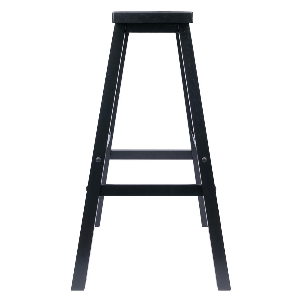 Satori 29'' Saddle Seat Bar Stool Black - Winsome Wood