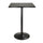 Pub Table Square Black MDF Top with Black leg and base - Winsome Wood