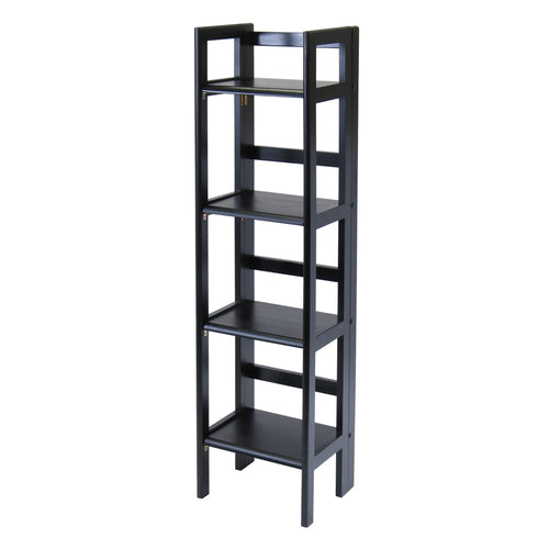 Terry Folding Bookcase Black - Winsome Wood