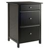 Delta File Cabinet Black - Winsome Wood