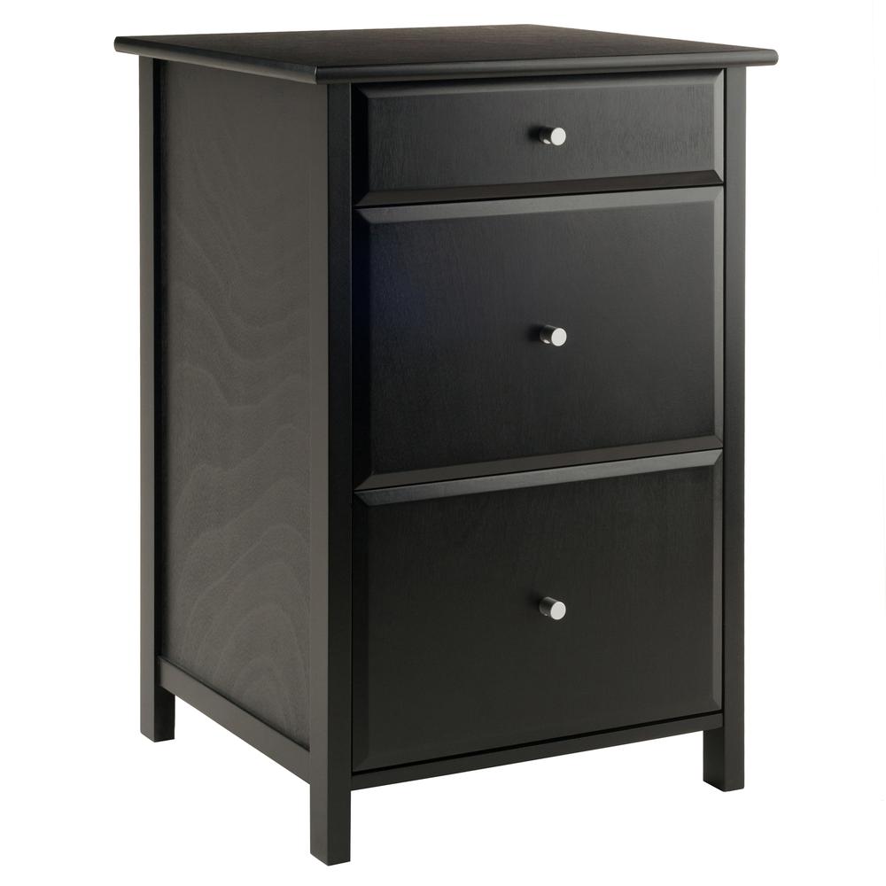 Delta File Cabinet Black - Winsome Wood