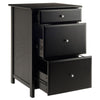 Delta File Cabinet Black - Winsome Wood