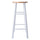 Huxton 2-Pc Bar Stools, 29'', Natural & White - Winsome Wood
