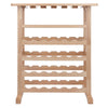 24-Bottle Wine Rack Natural - Winsome Wood
