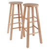 Element Bar Stools, 2-Pc Set, Natural - Winsome Wood
