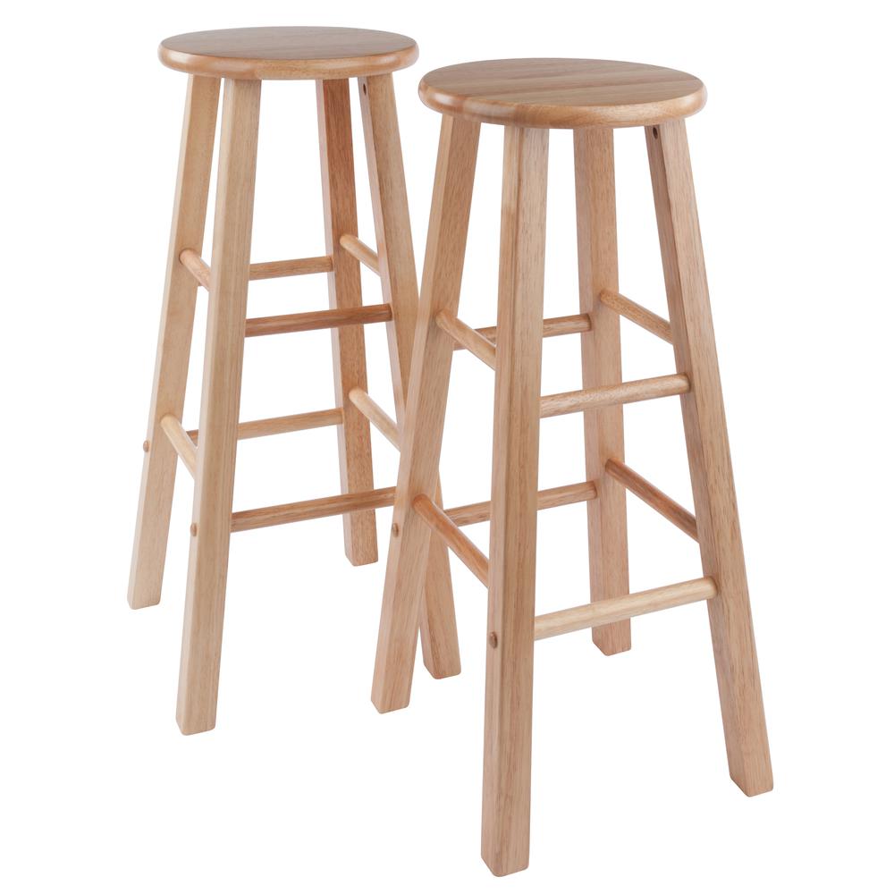 Element Bar Stools, 2-Pc Set, Natural - Winsome Wood
