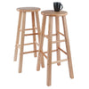 Element Bar Stools, 2-Pc Set, Natural - Winsome Wood