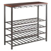 Michelle Wine Rack with Glass Hanger - Winsome Wood