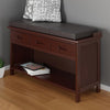 Boris Cushion Bench Seat PU Leather - Winsome Wood