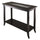 Genoa Rectangular Console Table with Glass and shelf - Winsome Wood