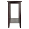 Genoa Rectangular Console Table with Glass and shelf - Winsome Wood