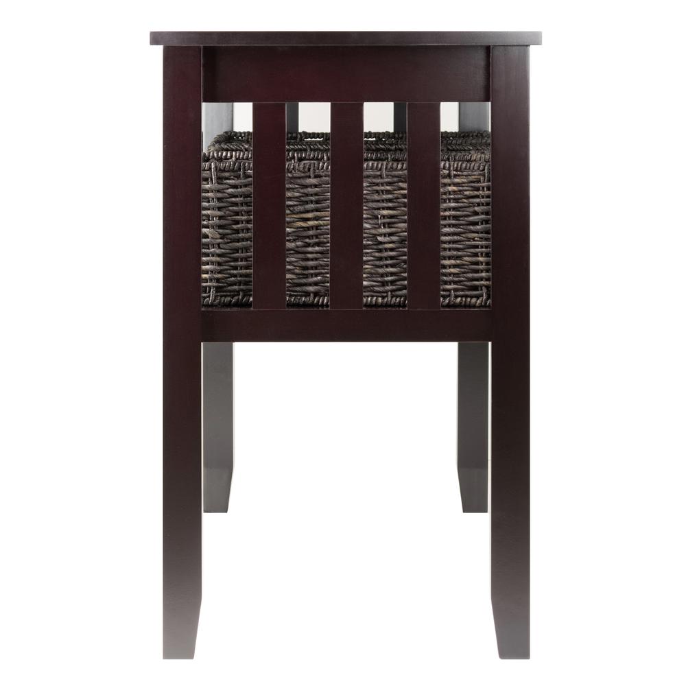 Morris Console Hall Table with 3 Foldable Baskets - Winsome Wood