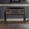 Morris Console Hall Table with 3 Foldable Baskets - Winsome Wood