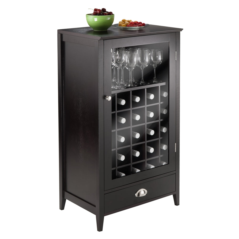 Bordeaux Modular Wine Cabinet 25-Bottle Slot - Winsome Wood