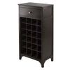 Ancona Modular Wine Cabinet with One Drawer & 24-Bottle - Winsome Wood