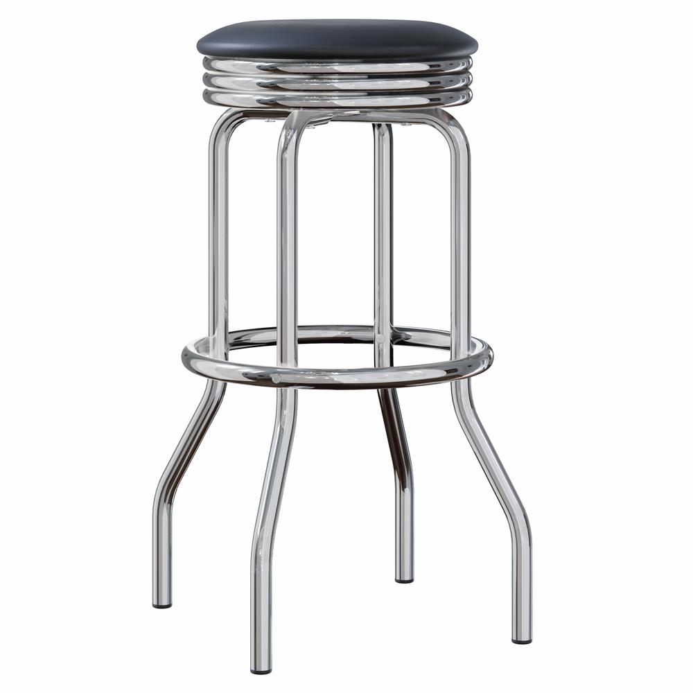 Summit 2-PC Swivel Stools with Faux Leather - Winsome Wood