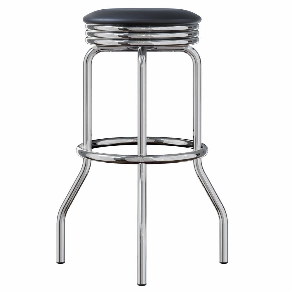 Summit 2-PC Swivel Stools with Faux Leather - Winsome Wood