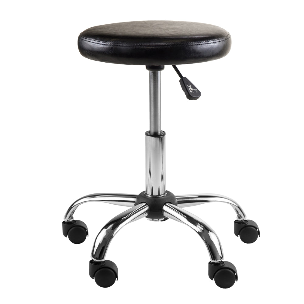 Clark Round Cushion Swivel Stool with adjustable height - Winsome Wood
