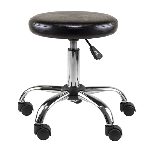 Clark Round Cushion Swivel Stool with adjustable height - Winsome Wood