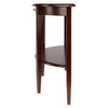 Concord Hall / Console Table,  Half Moon with Drawer, Shelf - Winsome Wood
