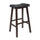 Mona 29'' Cushion Saddle Seat Stool, Black, Faux Leather, RTA - Winsome Wood