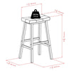 Mona 29'' Cushion Saddle Seat Stool, Black, Faux Leather, RTA - Winsome Wood