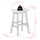 Mona 29'' Cushion Saddle Seat Stool, Black, Faux Leather, RTA - Winsome Wood