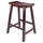 Satori 24'' Saddle Seat Bar Stool Antique Walnut - Winsome Wood