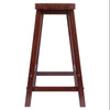 Satori 24'' Saddle Seat Bar Stool Antique Walnut - Winsome Wood