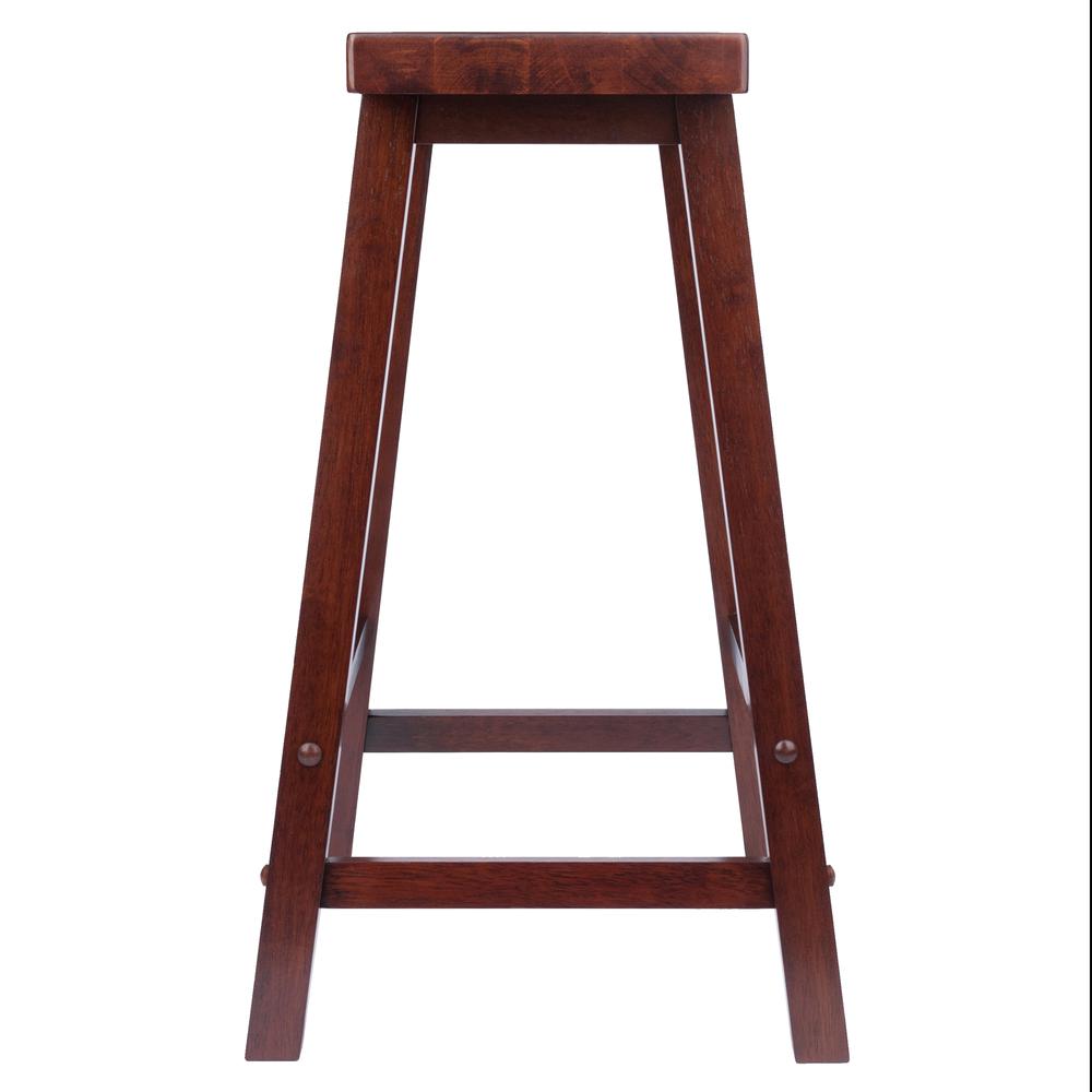 Satori 24'' Saddle Seat Bar Stool Antique Walnut - Winsome Wood