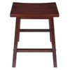 Satori 24'' Saddle Seat Bar Stool Antique Walnut - Winsome Wood