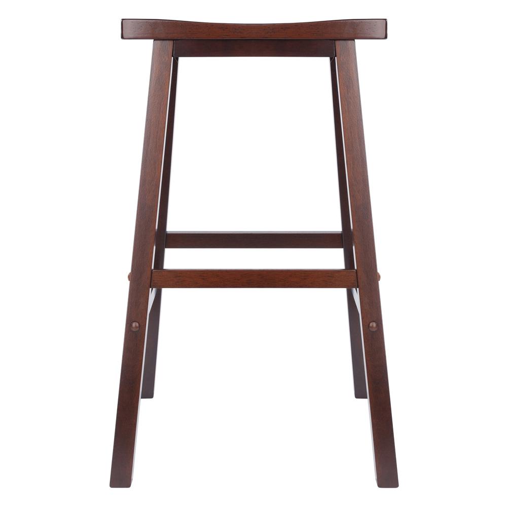 Satori 29'' Saddle Seat Bar Stool Antique Walnut - Winsome Wood