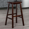 Satori 29'' Saddle Seat Bar Stool Antique Walnut - Winsome Wood